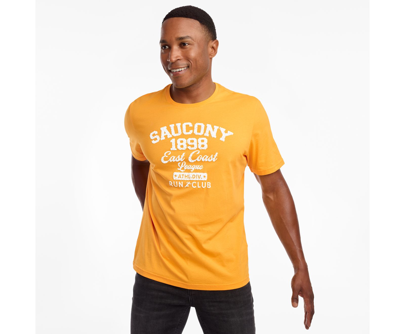 Camisas Saucony Rested Corta Sleeve Hombre Amarillos | México 629TCEV
